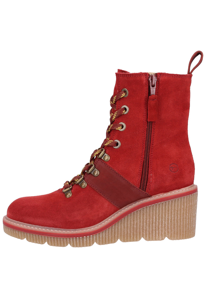 Tamaris Stiefelette Veloursleder Hellrosa - surf4shoes