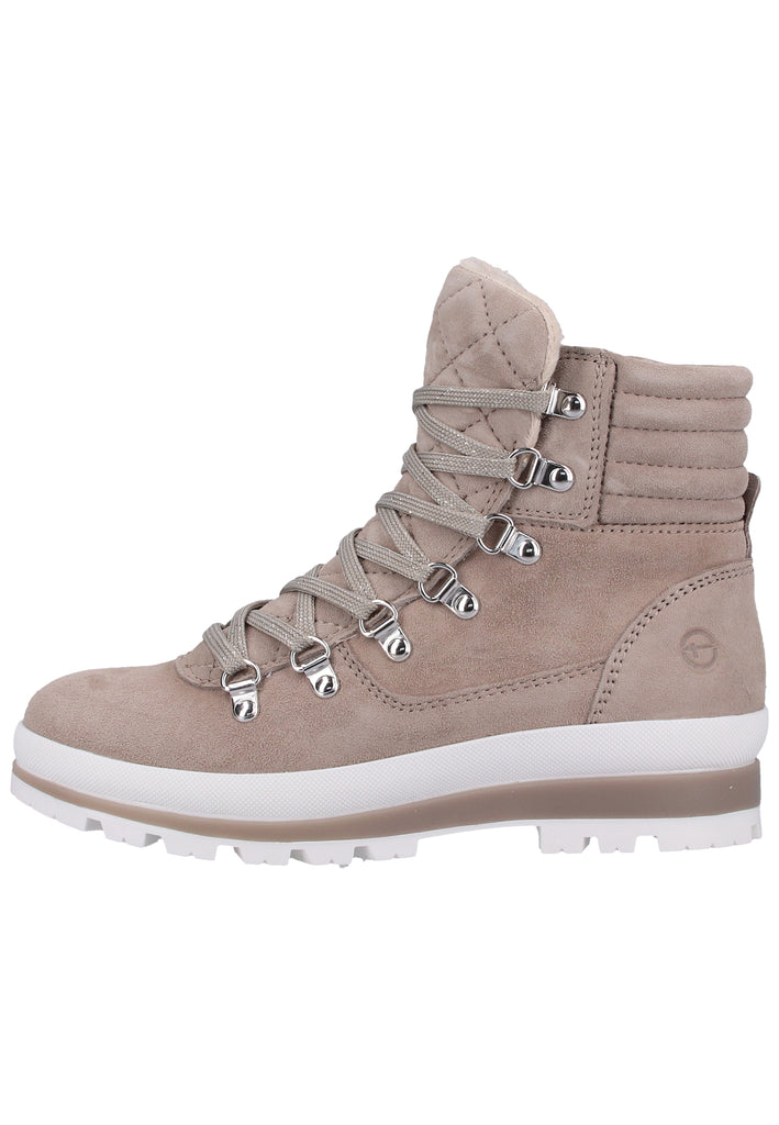 Tamaris Stiefelette Veloursleder Hellgrau - surf4shoes