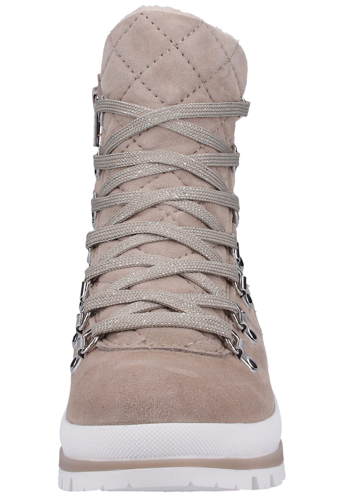 Tamaris Stiefelette Veloursleder Hellgrau - surf4shoes