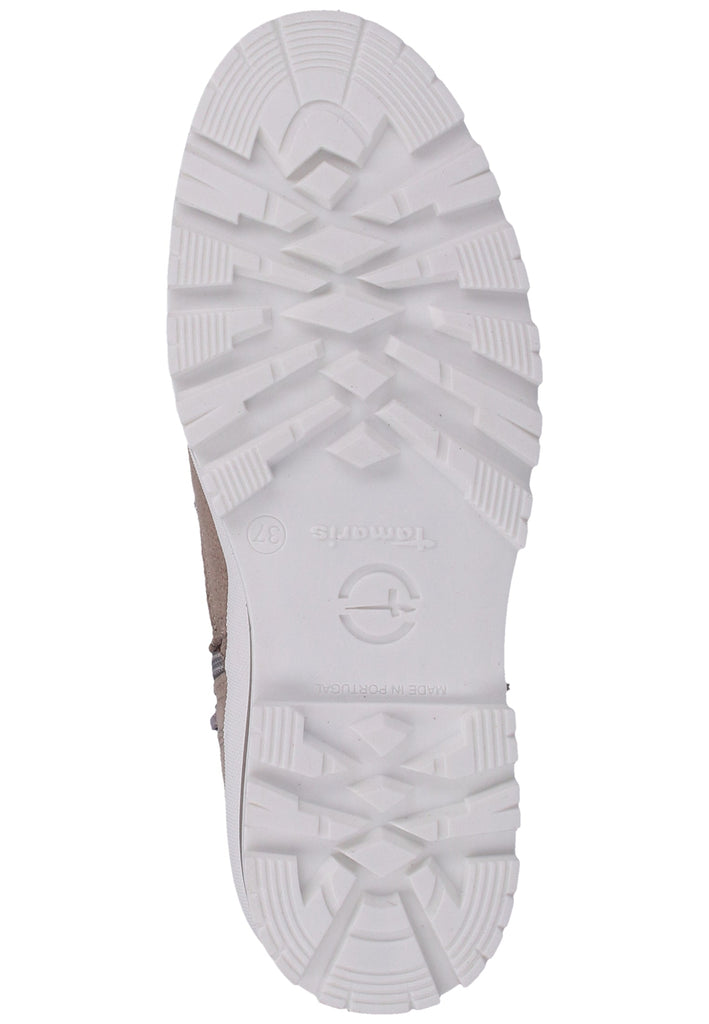 Tamaris Stiefelette Veloursleder Hellgrau - surf4shoes