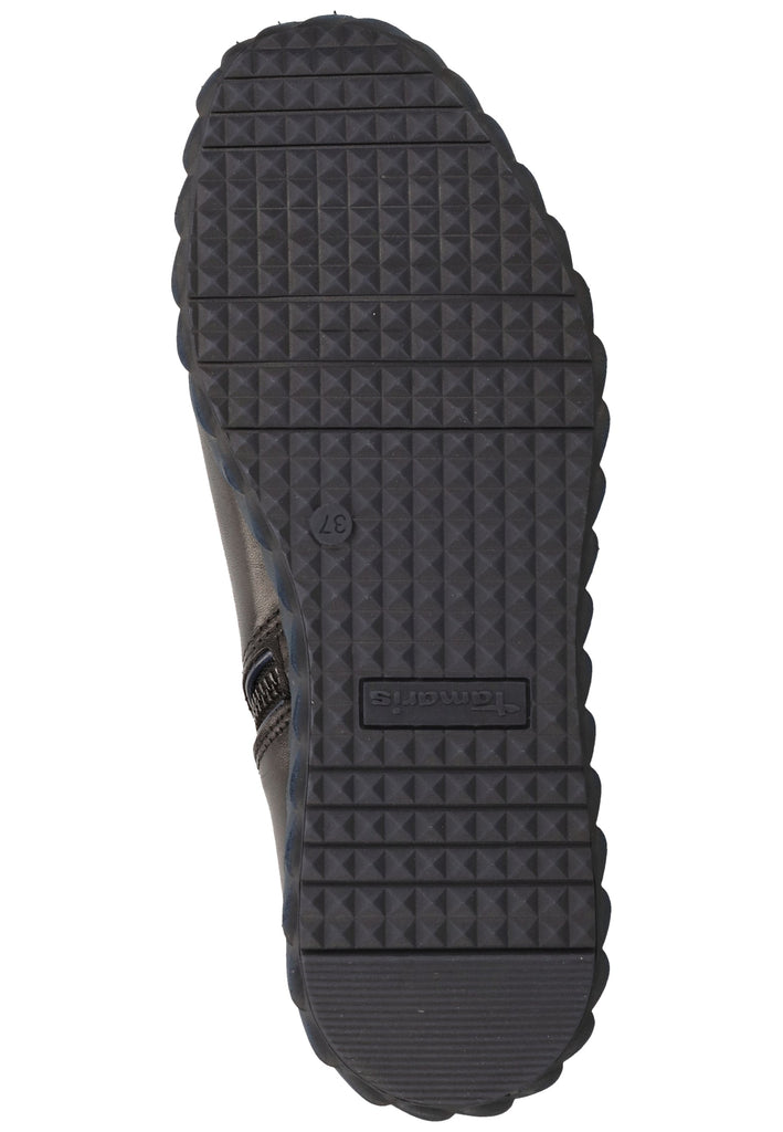 Tamaris Stiefelette Leder Schwarz/Blau Warmfutter - surf4shoes