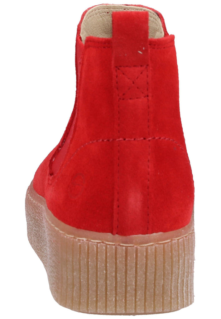 Tamaris Stiefelette Veloursleder Rot - surf4shoes