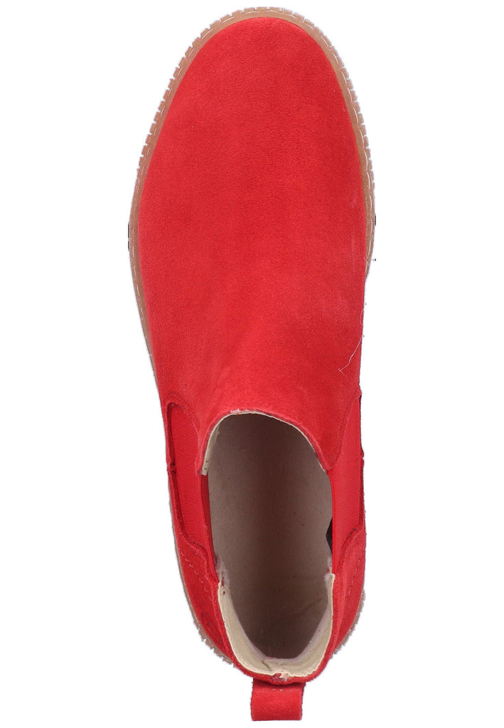 Tamaris Stiefelette Veloursleder Rot - surf4shoes