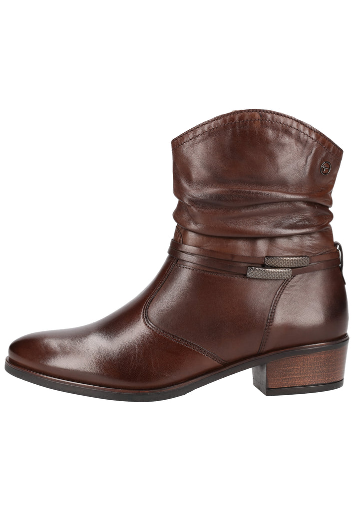 Tamaris Stiefelette Leder Cafe - surf4shoes