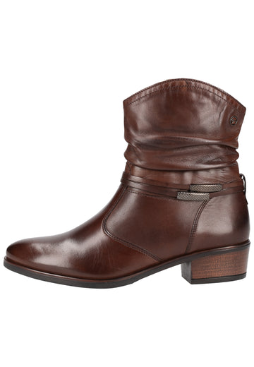 Tamaris Stiefelette Leder Cafe - surf4shoes