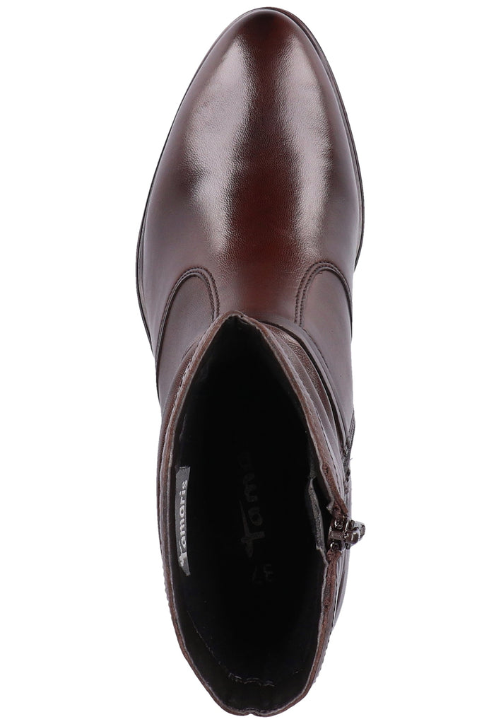 Tamaris Stiefelette Leder Cafe - surf4shoes