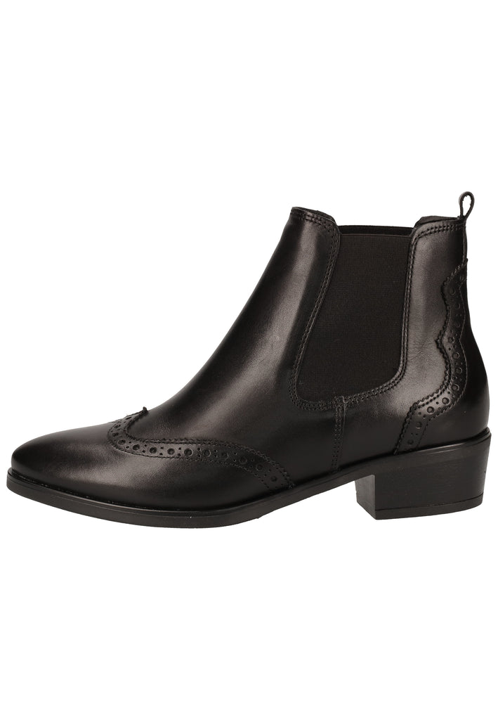 Tamaris Stiefelette Leder Schwarz - surf4shoes
