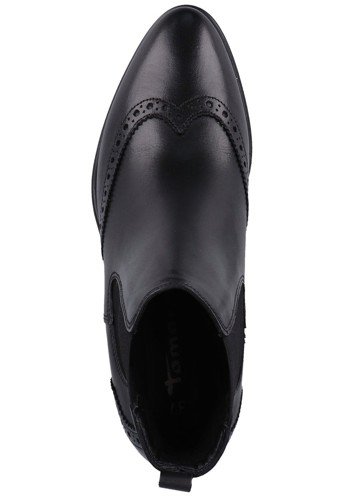 Tamaris Stiefelette Leder Schwarz - surf4shoes