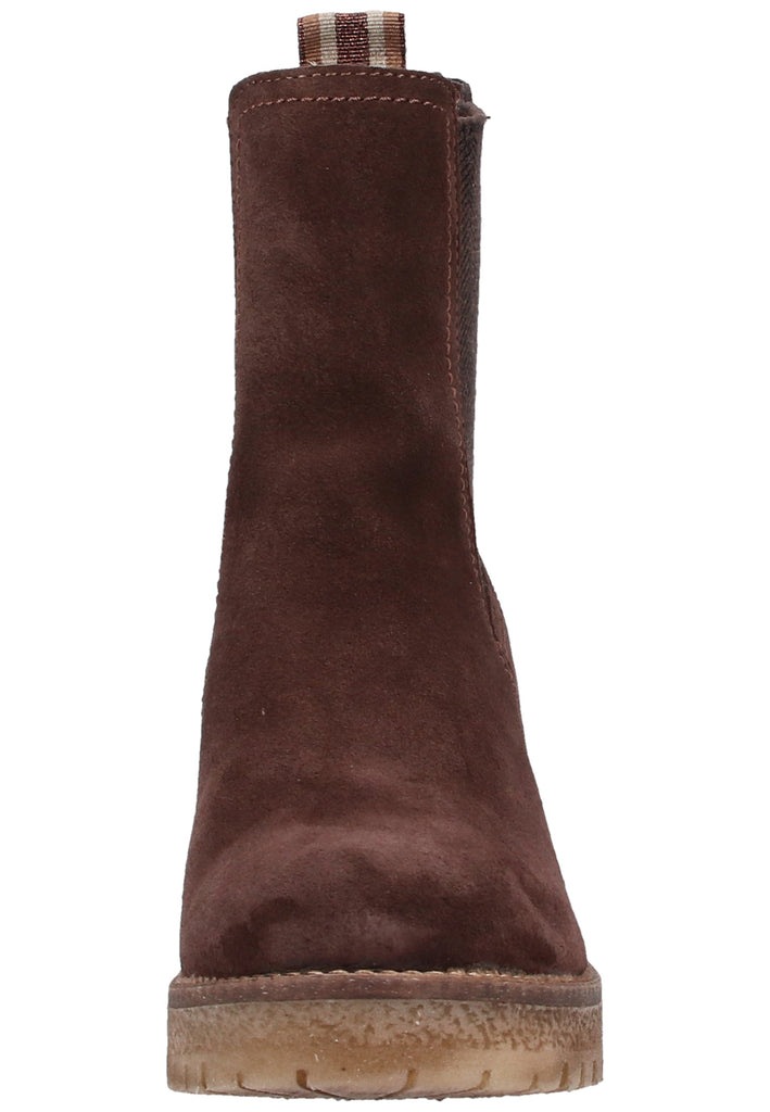 Tamaris Stiefelette Veloursleder Mocca - surf4shoes