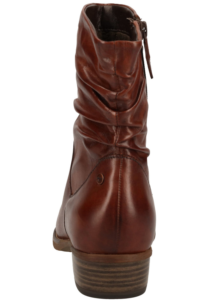 Tamaris Stiefelette Leder Chestnut - surf4shoes