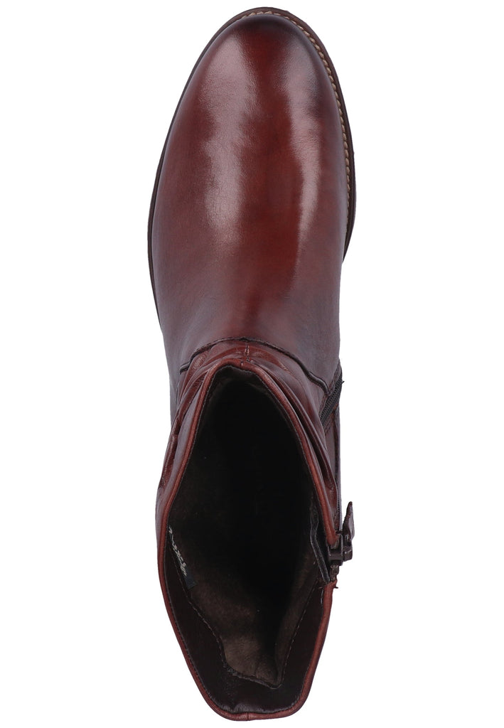 Tamaris Stiefelette Leder Chestnut - surf4shoes