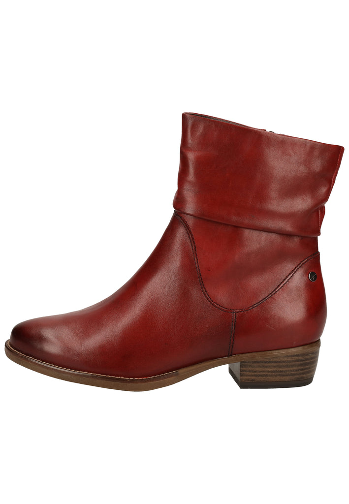 Tamaris Stiefelette Leder Rot Warmfutter - surf4shoes