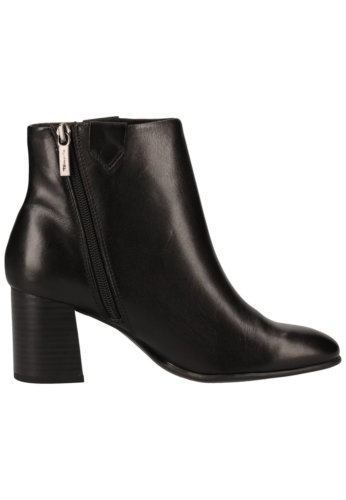 Tamaris Stiefelette Leder Schwarz - surf4shoes