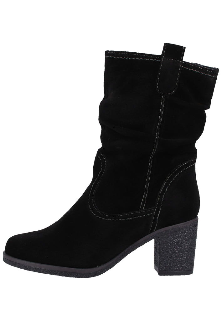 Tamaris Stiefelette Veloursleder Schwarz Warmfutter - surf4shoes