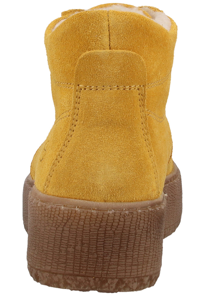 Tamaris Stiefelette Veloursleder Gelb Warmfutter - surf4shoes