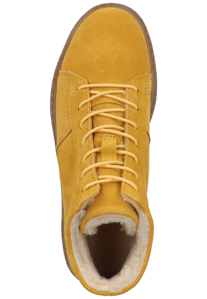 Tamaris Stiefelette Veloursleder Gelb Warmfutter - surf4shoes