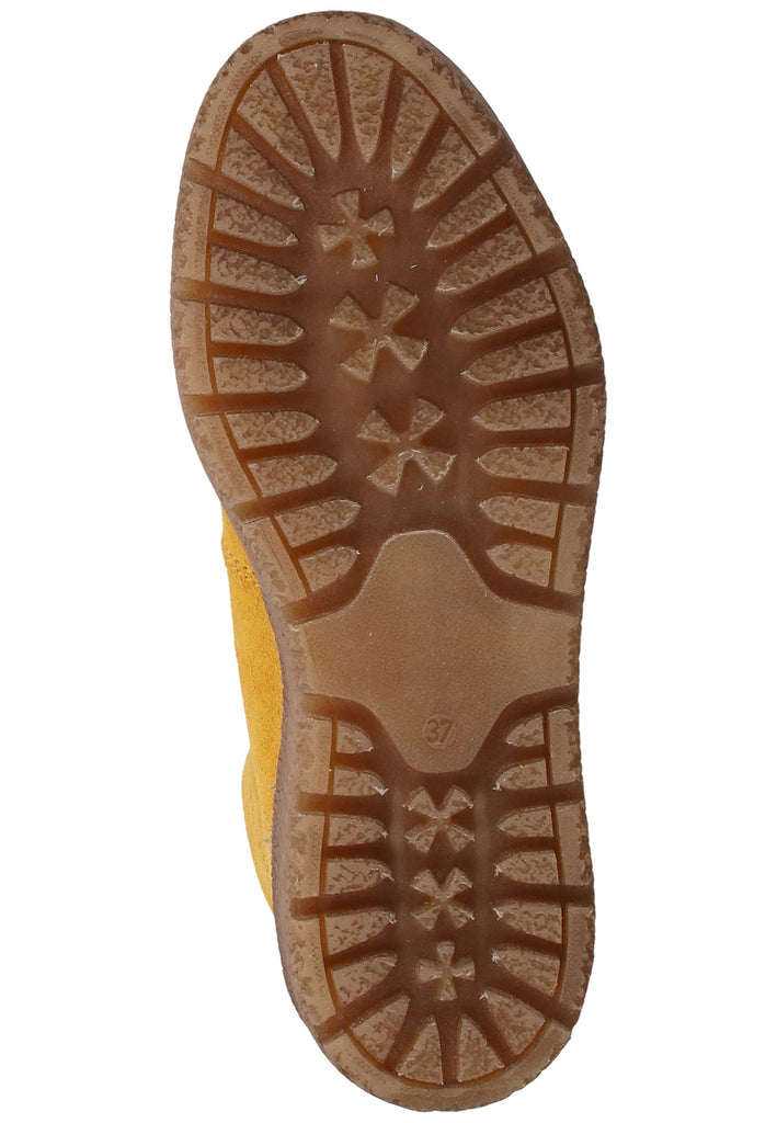 Tamaris Stiefelette Veloursleder Gelb Warmfutter - surf4shoes