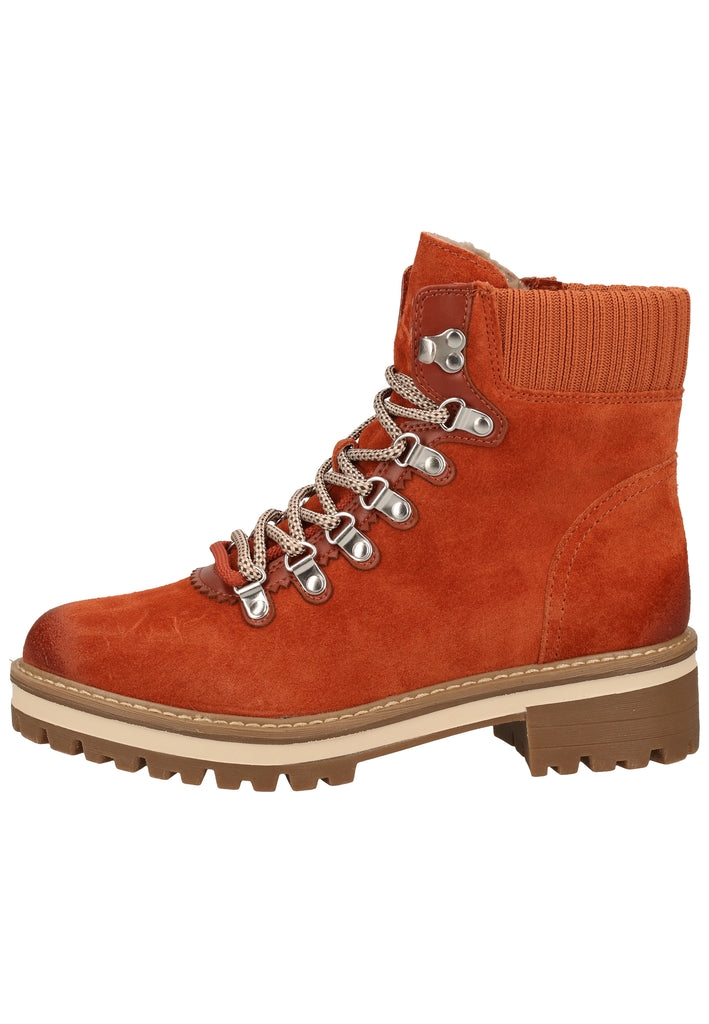 Tamaris Stiefelette Leder/Textil Braun - surf4shoes