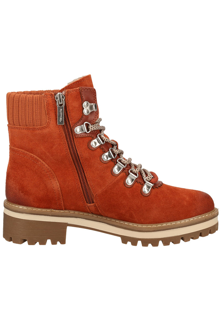 Tamaris Stiefelette Leder/Textil Braun - surf4shoes