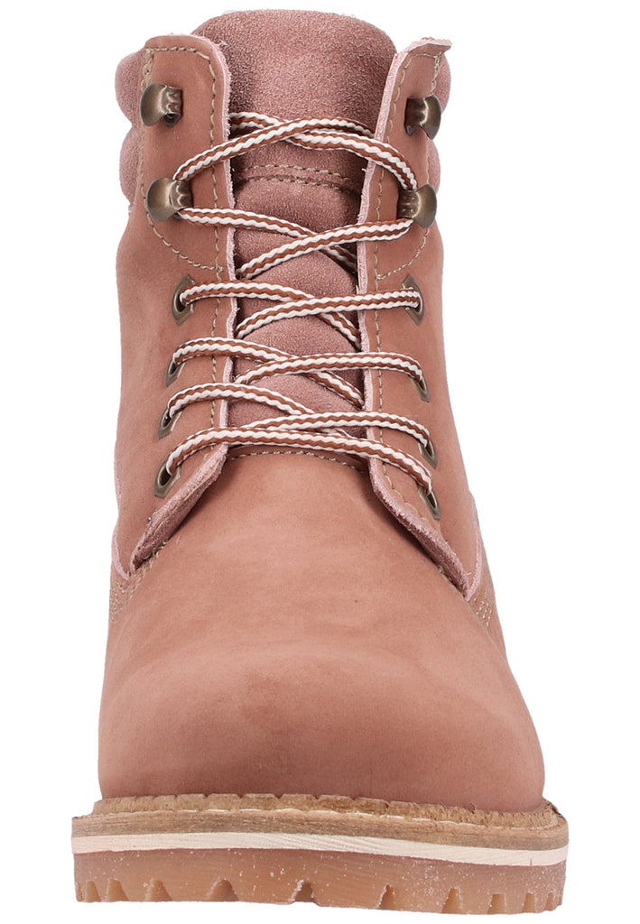 Tamaris Stiefelette Veloursleder Rose Warmfutter - surf4shoes