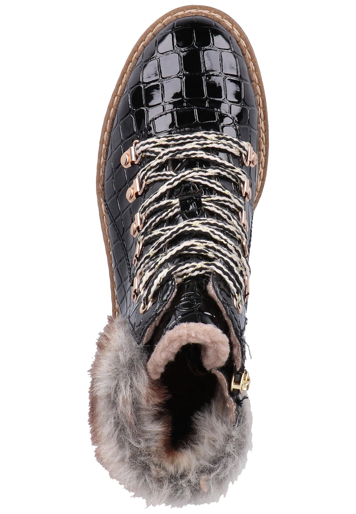 Tamaris Stiefelette Lederimitat/Textil Schwarz - surf4shoes