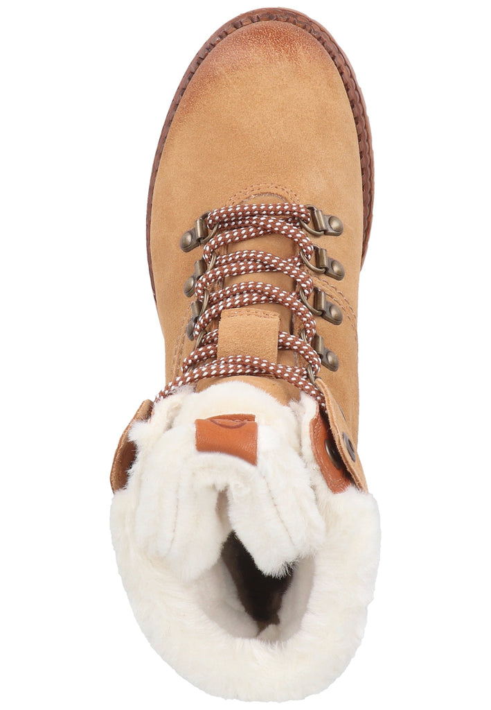 Tamaris Stiefelette Veloursleder/Textil Corn Warmfutter - surf4shoes