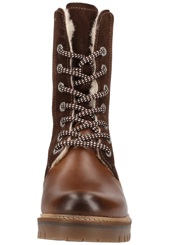 Tamaris Stiefelette Leder Mocca Warmfutter - surf4shoes