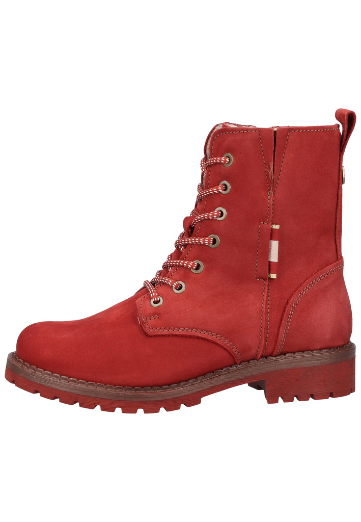 Tamaris Stiefelette Nubukleder Hellrosa Warmfutter - surf4shoes