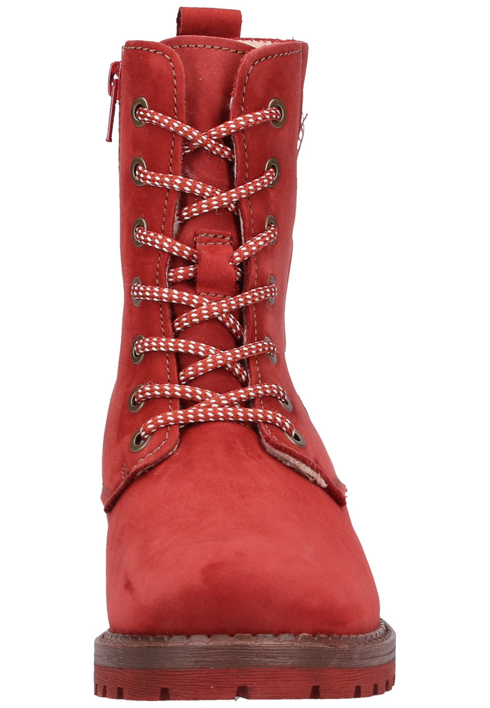 Tamaris Stiefelette Nubukleder Hellrosa Warmfutter - surf4shoes