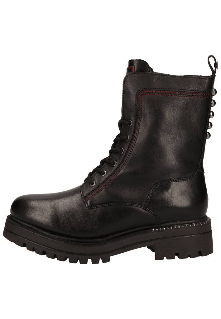 Tamaris Stiefelette Leder/Synthetik Schwarz Warmfutter - surf4shoes