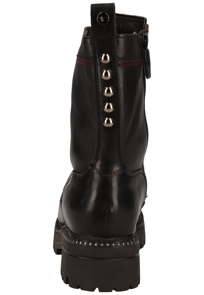 Tamaris Stiefelette Leder/Synthetik Schwarz Warmfutter - surf4shoes