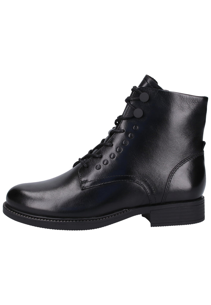 Tamaris Stiefelette Leder Schwarz Warmfutter - surf4shoes