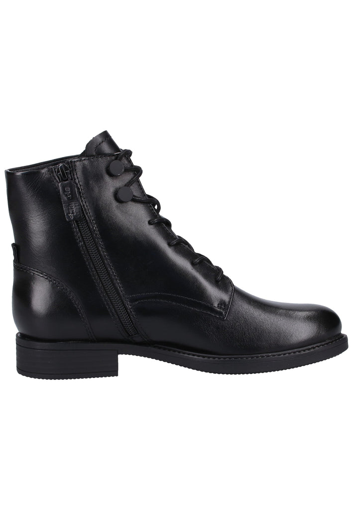 Tamaris Stiefelette Leder Schwarz Warmfutter - surf4shoes