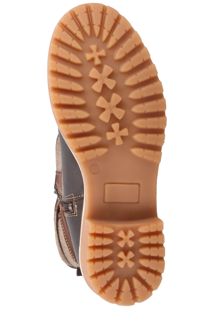 Tamaris Stiefel Leder/Textil Mocca Warmfutter - surf4shoes