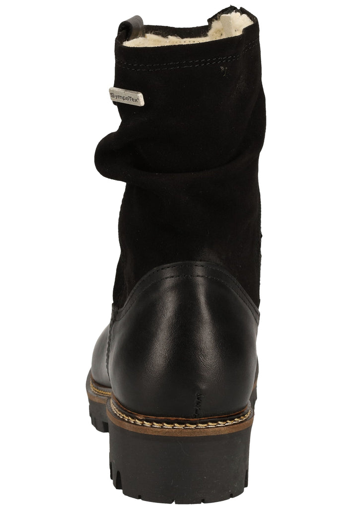 Tamaris Stiefelette Leder Schwarz Warmfutter - surf4shoes