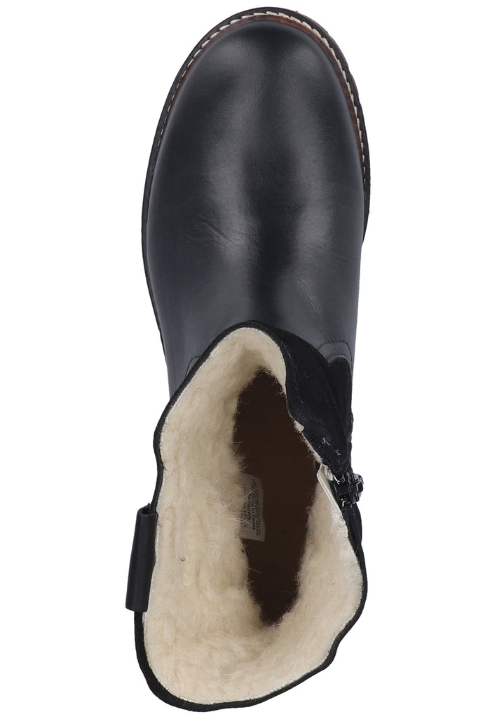 Tamaris Stiefelette Leder Schwarz Warmfutter - surf4shoes