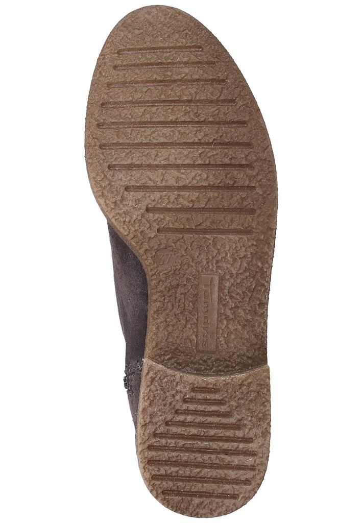 Tamaris Stiefelette Veloursleder Anthracite Warmfutter - surf4shoes