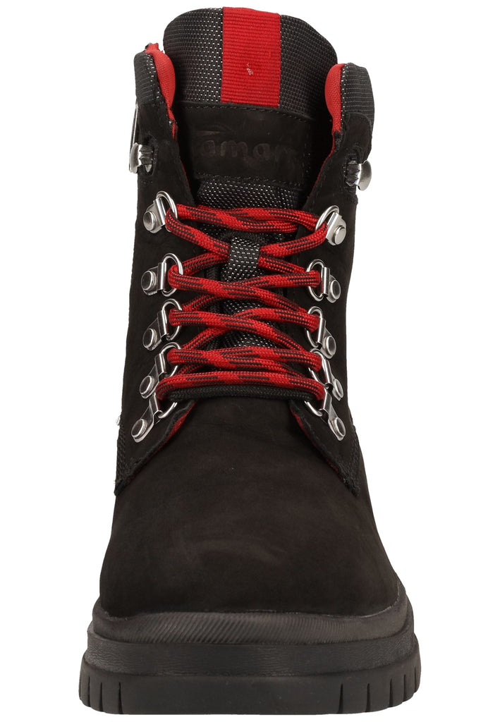 Tamaris Stiefelette Veloursleder/Textil Schwarz Warmfutter - surf4shoes