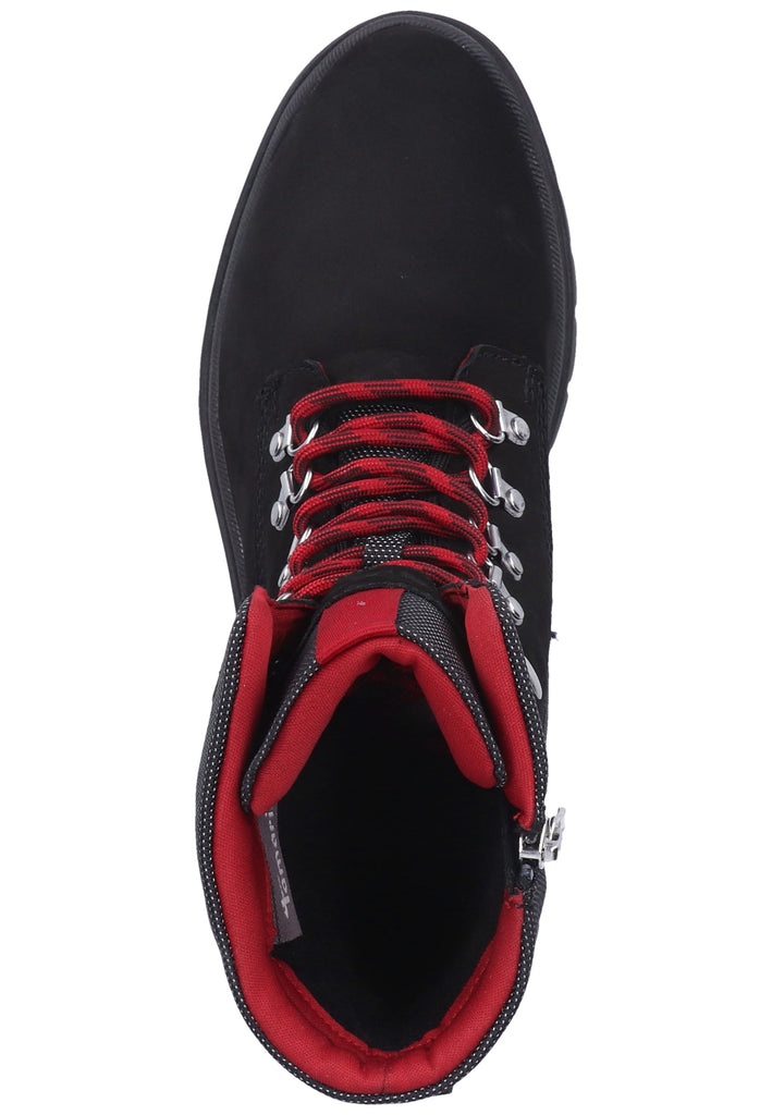 Tamaris Stiefelette Veloursleder/Textil Schwarz Warmfutter - surf4shoes