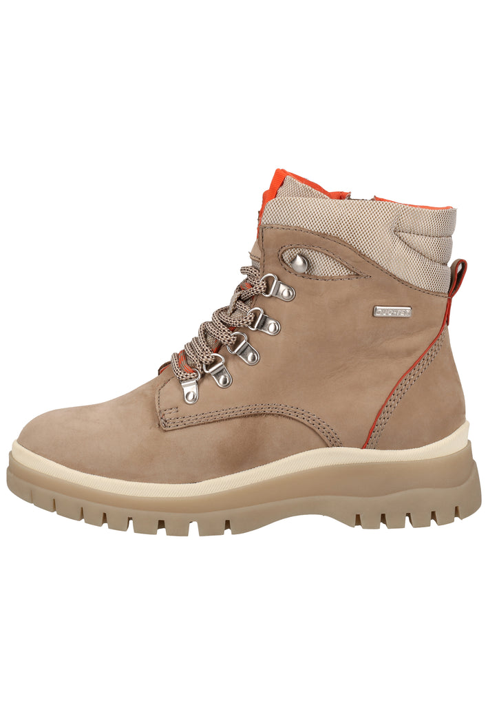 Tamaris Stiefelette Veloursleder/Textil Orange Warmfutter - surf4shoes