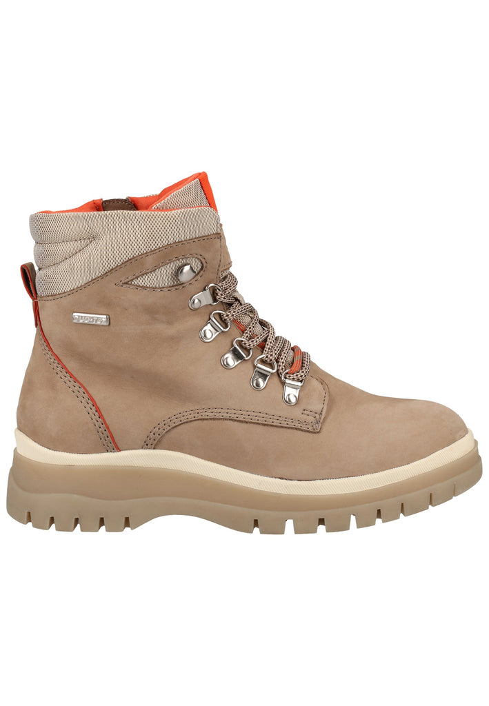 Tamaris Stiefelette Veloursleder/Textil Orange Warmfutter - surf4shoes
