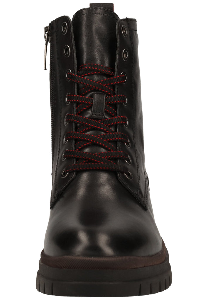 Tamaris Stiefelette Leder/Synthetik Schwarz Warmfutter - surf4shoes