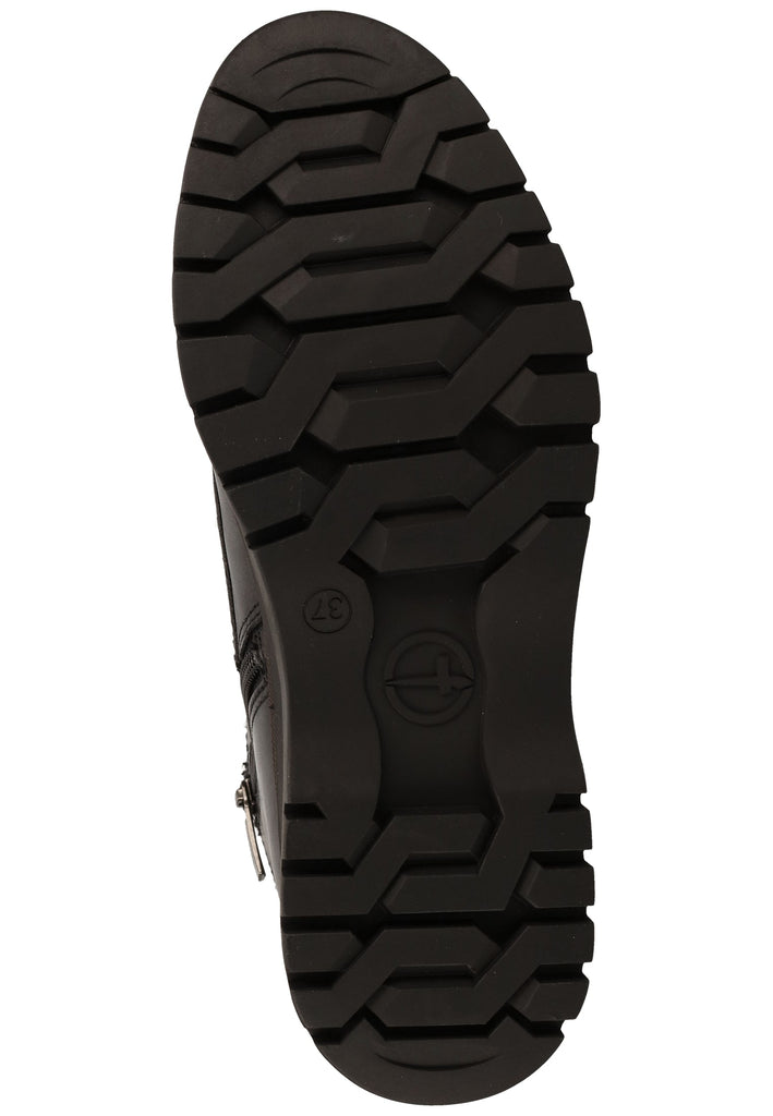 Tamaris Stiefelette Leder/Synthetik Schwarz Warmfutter - surf4shoes