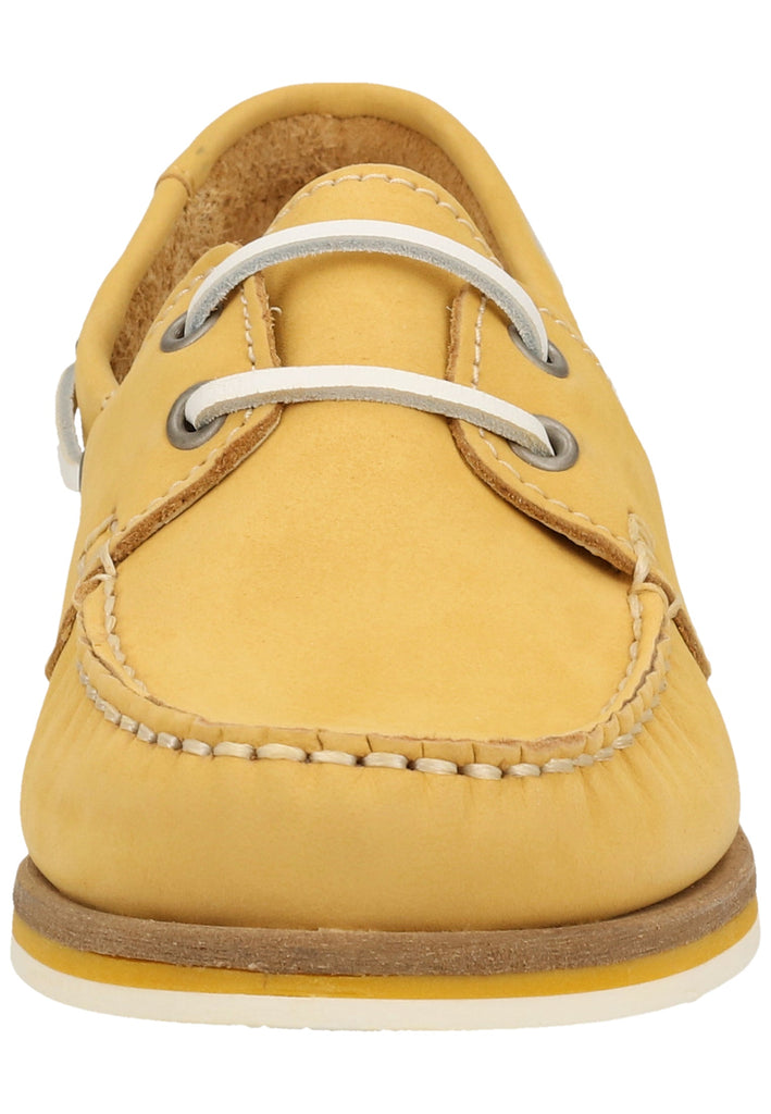 Tamaris Halbschuhe Nubukleder Gelb - surf4shoes