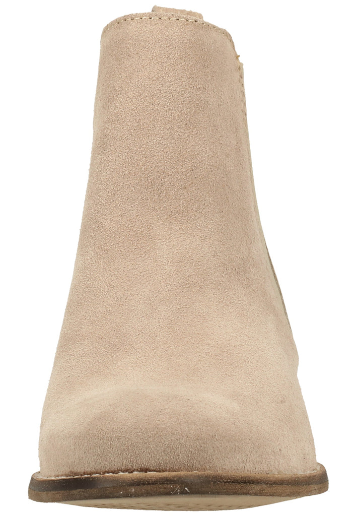 Tamaris Stiefelette Veloursleder Taupe - surf4shoes