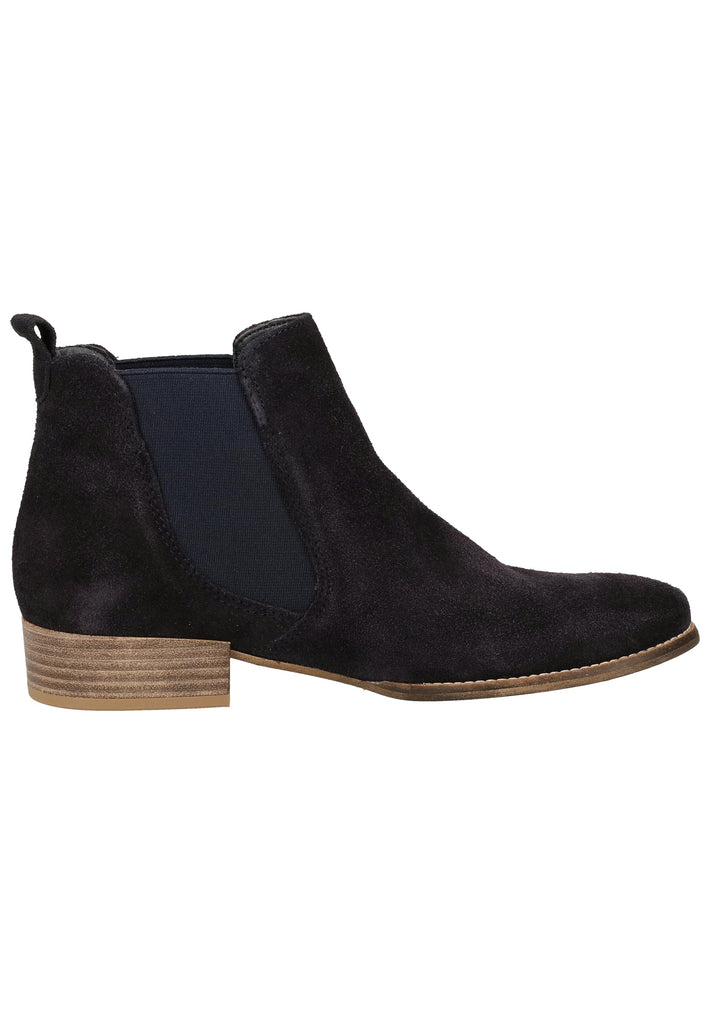 Tamaris Stiefelette Veloursleder Navy - surf4shoes