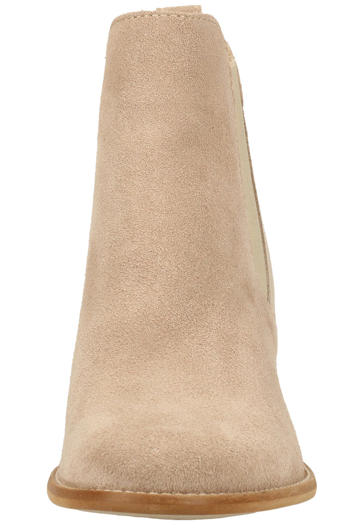 Tamaris Stiefelette Veloursleder Taupe - surf4shoes