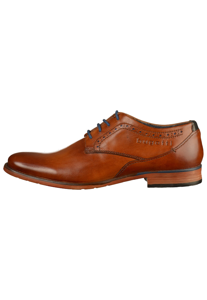 Bugatti Businessschuhe Glattleder Cognac - surf4shoes