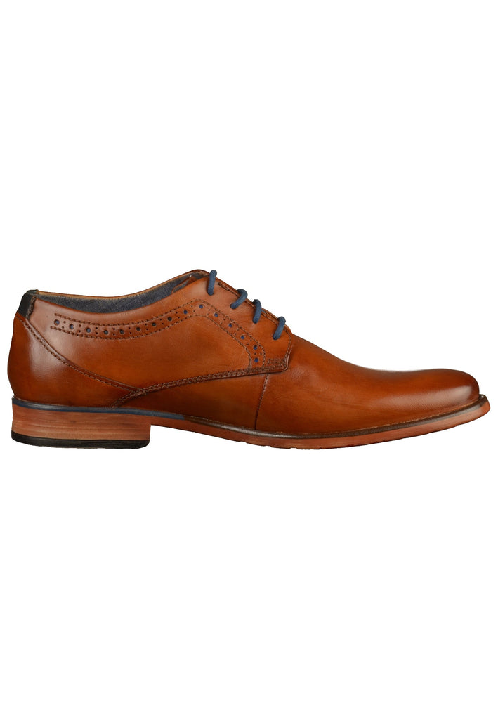 Bugatti Businessschuhe Glattleder Cognac - surf4shoes