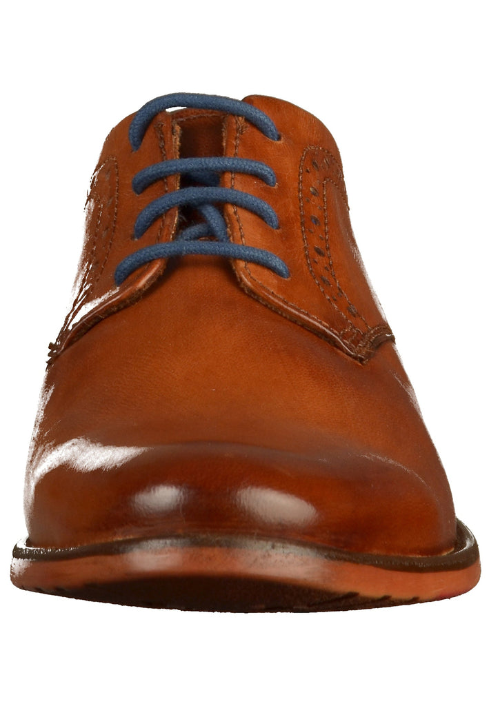 Bugatti Businessschuhe Glattleder Cognac - surf4shoes